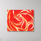 Oranje Roos op omcirkeld Canvas (Voorkant)