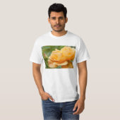 Oranje Roos Painterly T-shirt (Voorkant volledig)