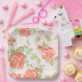 Oranje roos Papier Bord (Feest)