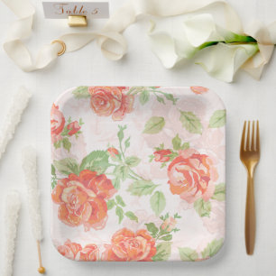 Oranje roos Papier Bord