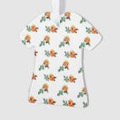 oranje roos patroon ornament (voorkant)