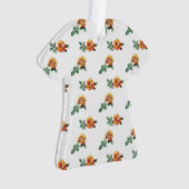 oranje roos patroon ornament (voorkant)