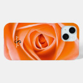 Oranje Roos Phonehoes Case-Mate iPhone Case (Achterkant (horizontaal))