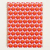 Oranje roos planner (Voorkant)