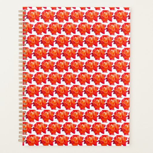 Oranje roos planner (Voorkant)