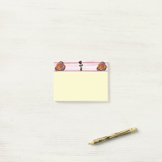 Oranje Roos Post-it Nota's Post-it® Notes (Op bureau)