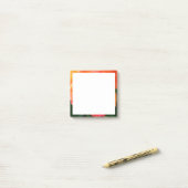 Oranje roos post-it® notes (Op bureau)