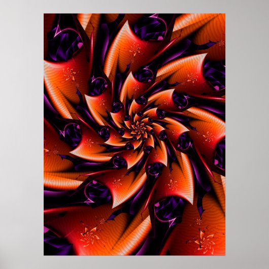 Oranje Roos Poster (Voorkant)