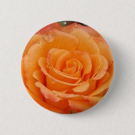 Oranje Roos Ronde Button 5,7 Cm