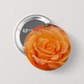 Oranje Roos Ronde Button 5,7 Cm (Voorkant /achterkant)