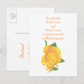 Oranje Roos, Save the date, Briefkaarten voor de b (Voorkant / Achterkant)