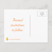 Oranje Roos, Save the date, Briefkaarten voor de b (Achterkant)