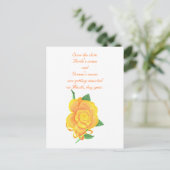 Oranje Roos, Save the date, Briefkaarten voor de b (Staand voorkant)