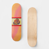 Oranje Roos skateboard (Voorkant)