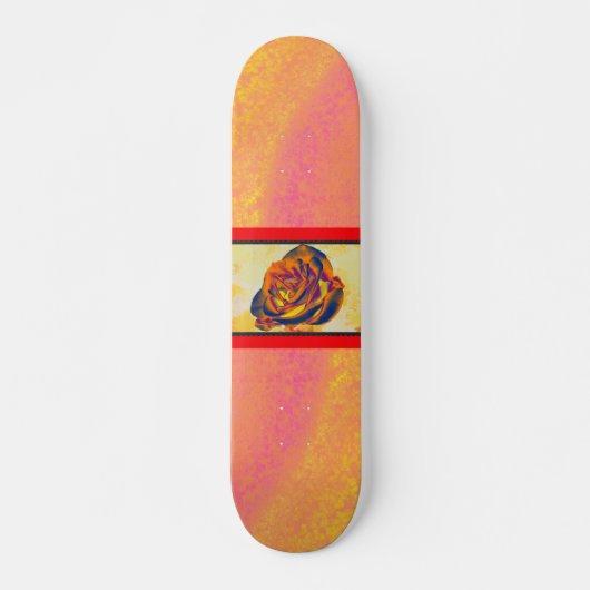 Oranje Roos skateboard (Voorkant)