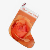 Oranje Roos Slaapend Roos Kerstmis Custo Grote Kerstsok (Voorkant (Hangend))