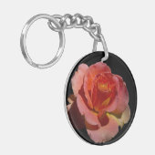 Oranje Roos Sleutelhanger (Voorkant Links)