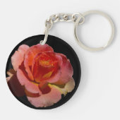 Oranje Roos Sleutelhanger (Achterkant)