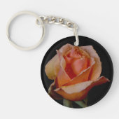  Oranje Roos Sleutelhanger (Voorkant)
