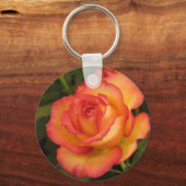 Oranje Roos Sleutelhanger (Voorkant)