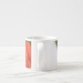 Oranje Roos Sluiten Minimalisme Koffiebeker Mok (Achterkant)