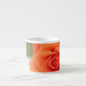 Oranje Roos Sluiten Minimalisme Koffiebeker Mok (Voorkant)