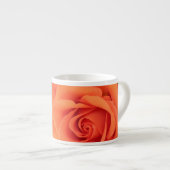 Oranje Roos Sluiten Minimalisme Koffiebeker Mok (Voorkant rechts)