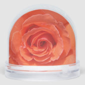 Oranje Roos Sneeuw Wereldbol Sneeuwbol (Achterkant)