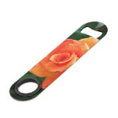 Oranje roos  speed flessenopener (Voorkant Gekanteld)