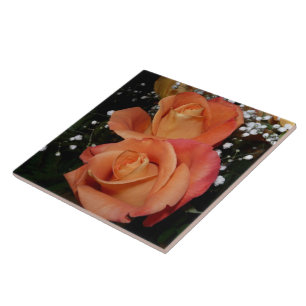 Oranje Roos Tile Tegeltje