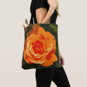 Oranje roos tote bag (Dichtbij)