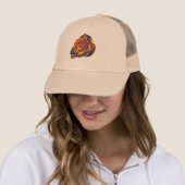 Oranje Roos Trucker Hat Pet (In situ)