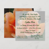 Oranje Roos van Quinceanera Birthday Kaart (Voorkant / Achterkant)