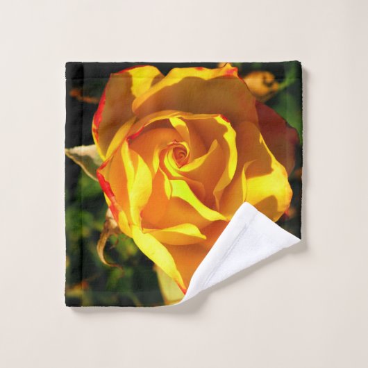 Oranje roos washandje (Wasdoekje)