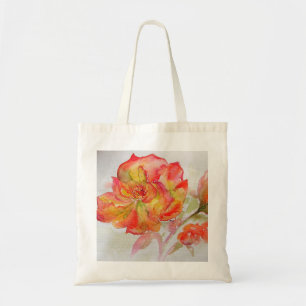 Oranje Roos Waterverf Schilderen Canvas tas