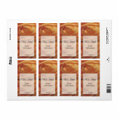 Oranje Roos Wijnlabel Etiket (Full Sheet)