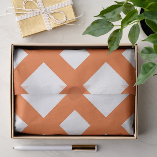 Oranje rooster op wit papier (Geschenk)