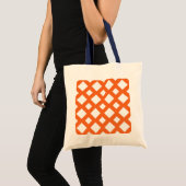 Oranje rooster op wit tote bag (Voorkant (product))