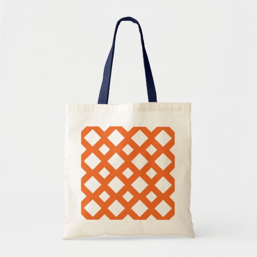 Oranje rooster op wit tote bag (Voorkant)
