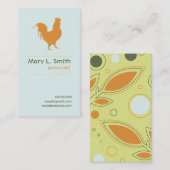 Oranje Rooster Visitekaartje (Voorkant / Achterkant)