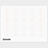 Oranje rotsbloem sparen de Stickers van de Datum (Vel)