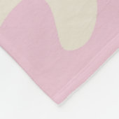 Oranje Roze Abstracte Groovy Stripe Minimalist FLE Fleece Deken (Hoek)