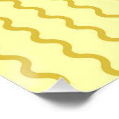 Oranje Roze Abstracte Streep Groovy Spring Perfect Poster (Hoek)