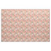  Oranje Roze Bloem Stof (Fat Quarter)