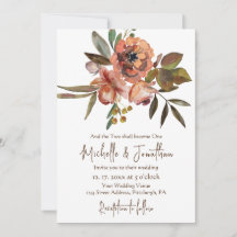 Oranje roze bloemen Christelijke bruiloft