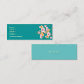 Oranje-roze Daisy bloemen Visitekaartje (Voorkant / Achterkant)