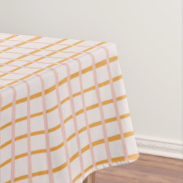 Oranje Roze Dopamine Grid Modern Tafelkleed