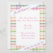 Oranje Roze en Blauw Kaart (Achterkant)