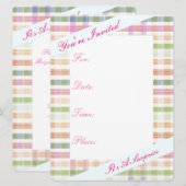 Oranje Roze en Blauw Kaart (Voorkant / Achterkant)