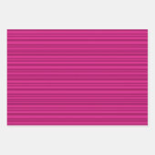 Oranje roze en groene strepen inpakpapier vel (Voorkant 2)